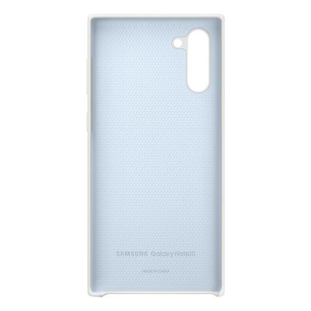 Offizielle Samsung Galaxy Note 10 Silicone Cover Hülle - Weiß