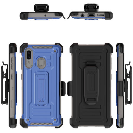 Ghostek Iron Armor 2 Samsung A50 Case & Screen Protector - Blue/Gray
