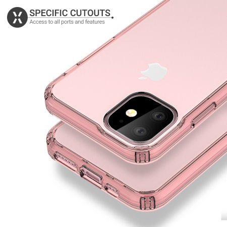 Olixar ExoShield Tough Snap-on iPhone 11 Case - Rose Gold /  Clear