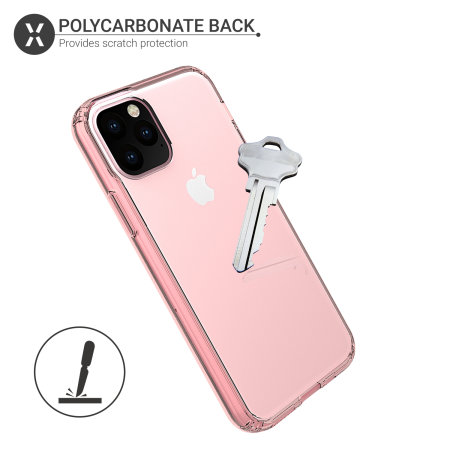 Olixar Exoshield Tough Iphone 11 Pro Max Case Clear Case With Rose Gold Edge
