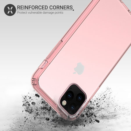 Funda iPhone 11 Pro Max Olixar ExoShield - Oro Rosa / Transparente