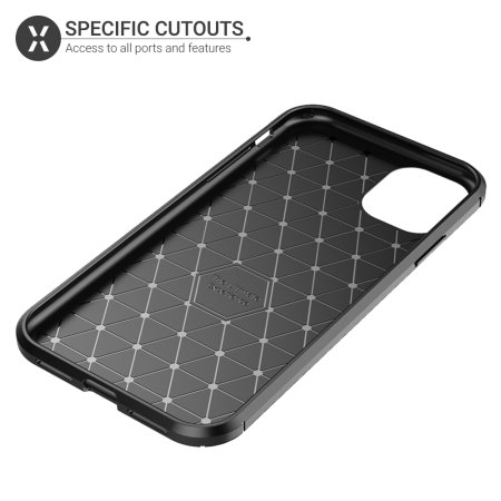 Olixar Carbon Fibre Apple iPhone 11 Case - Black