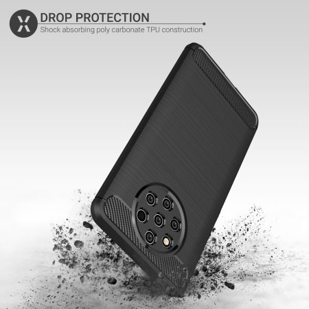 Olixar Nokia 9 Pureview Carbon Fibre Protective Case - Black