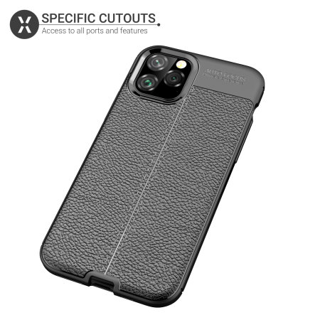 Olixar Attache iPhone 11 Pro Leather-Style Protective Case - Black