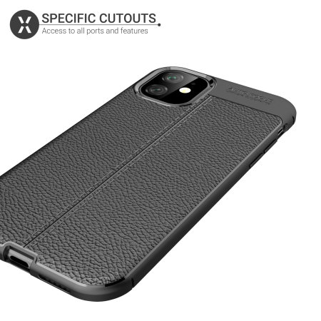 Olixar Attache iPhone 11 Leather-Style Protective Case - Black