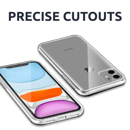 Coque iPhone 11 Olixar FlexiCover intégrale en gel – Transparent