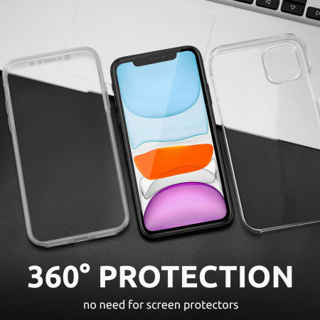 Olixar FlexiCover Full Body iPhone 11 Pro Gel Case - Clear