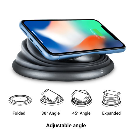 Ksix Flexylight Fast Charge Wireless Charger 10W with 4 Colour Lamp