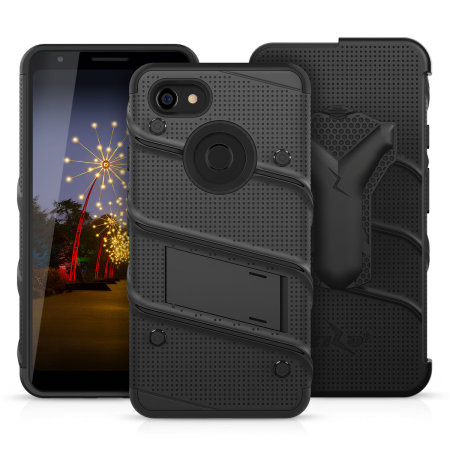 Zizo Bolt Google Pixel 3A XL Tough Case & Screen Protector - Black