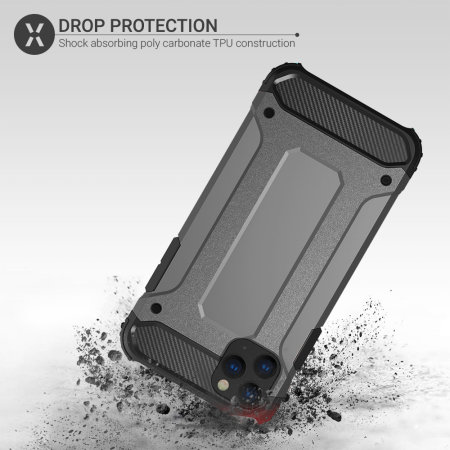 Olixar Delta Armour Protective iPhone 11 Pro Case - Gunmetal