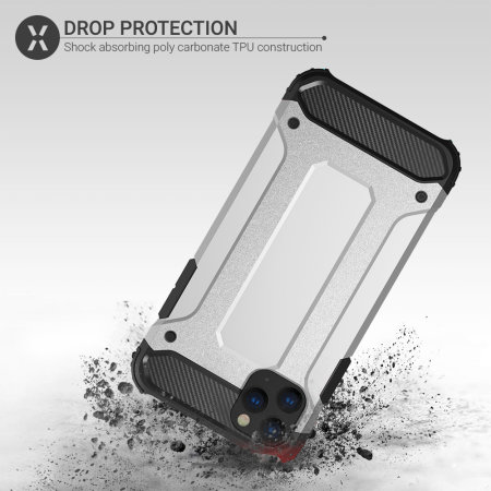 Olixar Delta Armour Protective iPhone 11 Pro Case - Silver