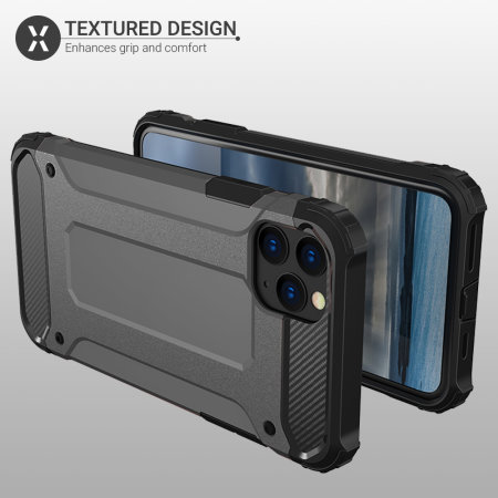 Olixar Delta Armour Protective iPhone 11 Pro Max Case - Gunmetal