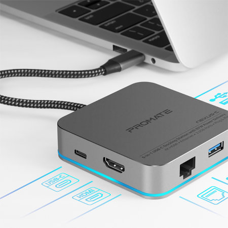 Promate Nexus-C 6-In-1 USB-C Docking Station