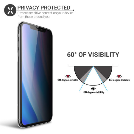 Olixar iPhone 11 Pro Privacy Skjermbeskytter for herdet glass