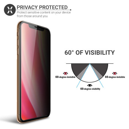 Olixar iPhone 11 Pro Max Privacy Tempered Glass Screen Protector