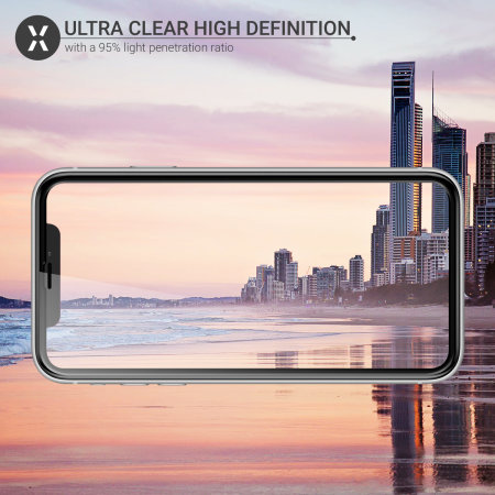 Olixar iPhone 11 Pro Max Full Cover Glass Screen Protector - Black