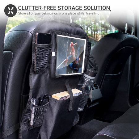 Organizador de asiento Olixar para coche con ventana para tableta 10 "