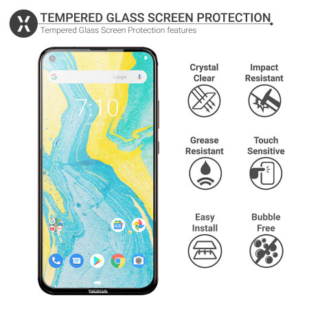 SCRAPPED - Olixar Nokia 8.1 Plus Tempered Glass Screen Protector