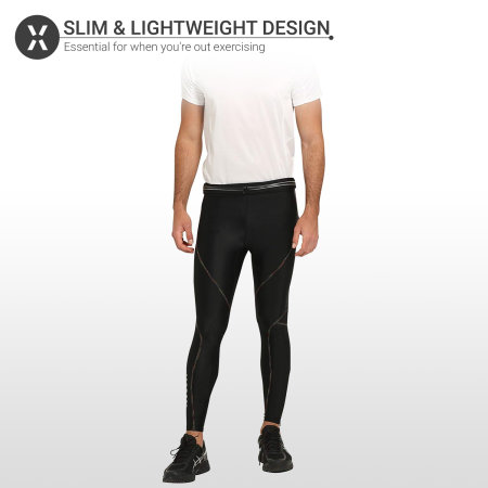 Cinturón con bolsillo Olixar Ultra Slim Universal para Running - Negro