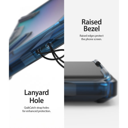 Coque Samsung Galaxy Note 10 Ringke Fusion X – Bleu espace