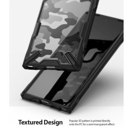 Ringke Fusion X Design Samsung Galaxy Note 10 Case - Camo Zwart