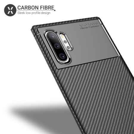 Olixar Carbon Fibre Samsung Galaxy Note 10 Plus 5G Case - Black