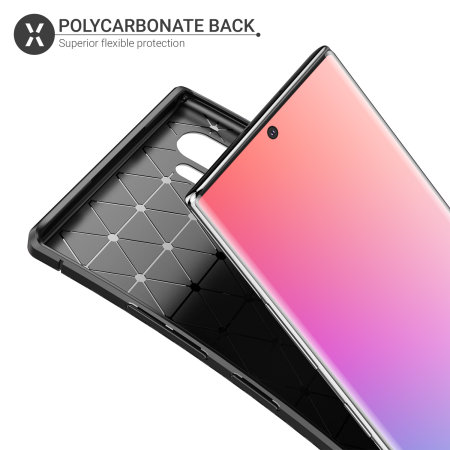 Olixar Carbon Fibre Samsung Galaxy Note 10 Plus 5G Case - Zwart