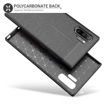 Olixar Attache Samsung Note 10 Plus 5G Leather-Style Case - Black