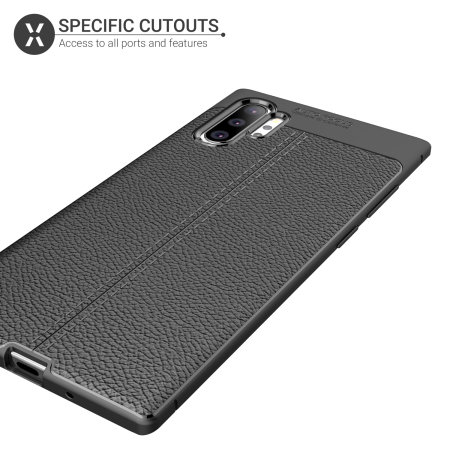 Olixar Attache Samsung Note 10 Plus 5G Leather-Style Case - Black