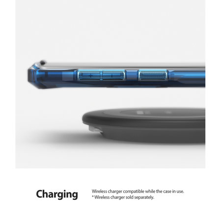 Ringke Fusion X Samsung Galaxy Note 10 Plus Case - Blauw