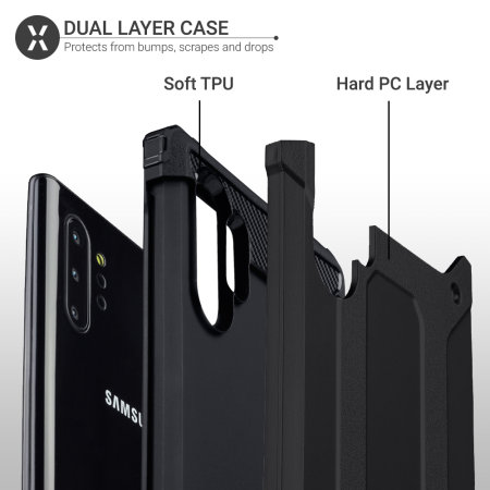 Olixar Delta Samsung Galaxy Note 10 Plus 5G Case - Zwart