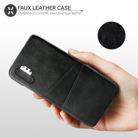 Black Wallet Case for Samsung Galaxy Note 10 Leather Cover Compatible with Samsung Galaxy Note 10 