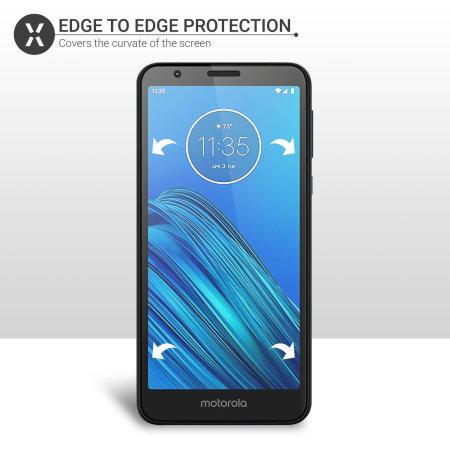 Olixar Motorola Moto E6 Film Screen Protector 2-in-1 Pack