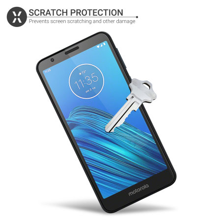 Olixar Motorola Moto E6 Film Screen Protector 2-in-1 Pack