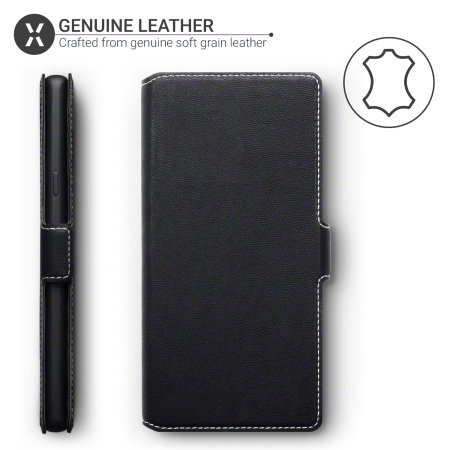Olixar Leather-Style Low Profile Samsung Note 9 Wallet Case - Black
