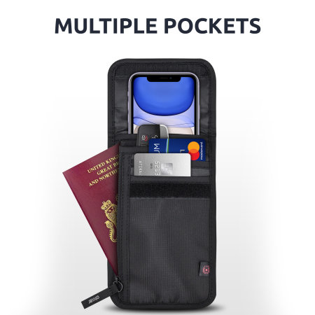 Olixar Ultra Slim RFID Blocking Passport Holder and Wallet - Black