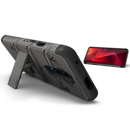 Zizo Bolt OnePlus 7 Pro 5G Tough Case - Gunmetal Grey