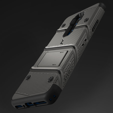 Zizo Bolt OnePlus 7 Pro 5G Tough Case - Gunmetal Grey