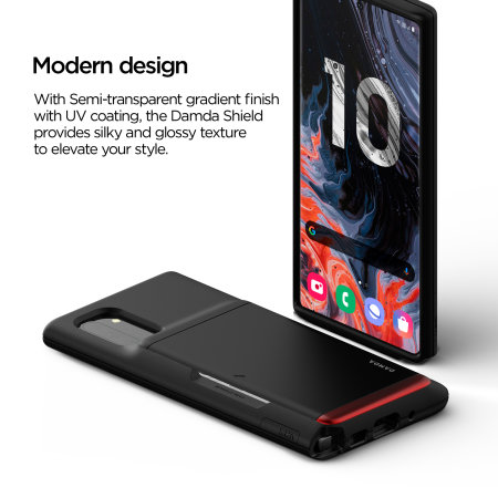 VRS Design Damda Glide Samsung Galaxy Note 10 Case - Mat Zwart