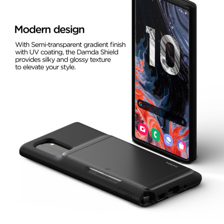 Funda Samsung Galaxy Note 10 VRS Design Damda Glide - Gris Plata