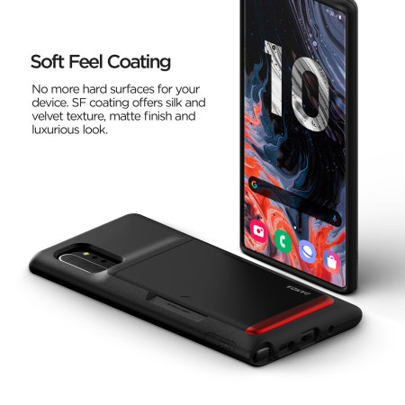 Coque Samsung Galaxy Note 10 Plus VRS Damda Glide Shield – Noir mat