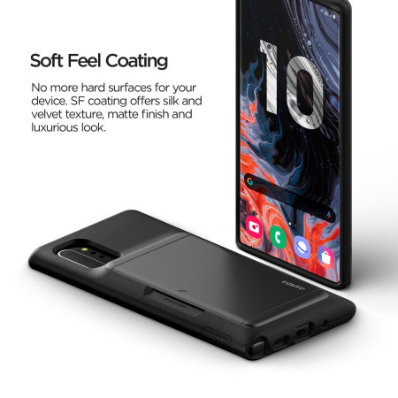 Coque Galaxy Note 10 Plus VRS Design Damda Glide Shield – Noir / acier