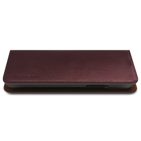 VRS Design Echt lederen Diary Galaxy Note 10 Plus Hoesje - Rood