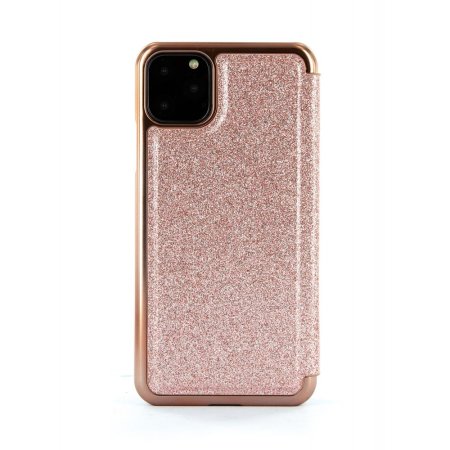 Ted Baker Folio Glitsie iPhone 11 Pro Flip Mirror Case - Pink