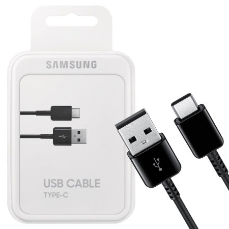 Official Samsung Galaxy A20e USB-C Charge Sync - Black - 1.5m