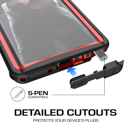 Ghostek Nautical 2 Samsung Note 10 Plus 5G Waterproof Case - Red