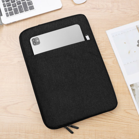 Olixar Universal Dual Pocket 16" Laptop & Tablet Sleeve - Black