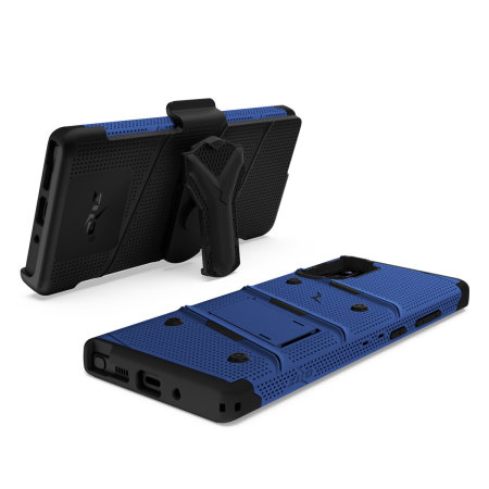 Funda Galaxy Note 10 Plus Zizo Bolt con Protector de Pantalla - Azul