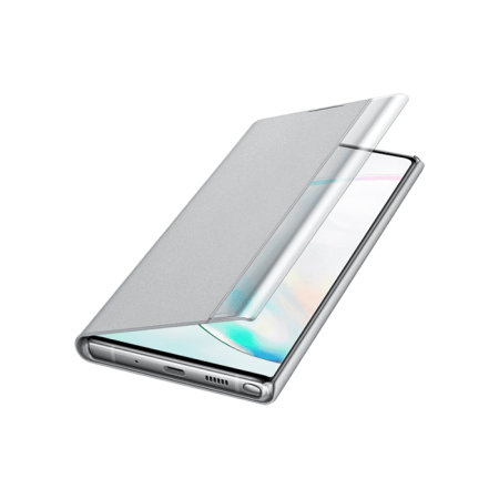 Official Samsung Galaxy Note 10 Plus 5G Clear View Case - Silver