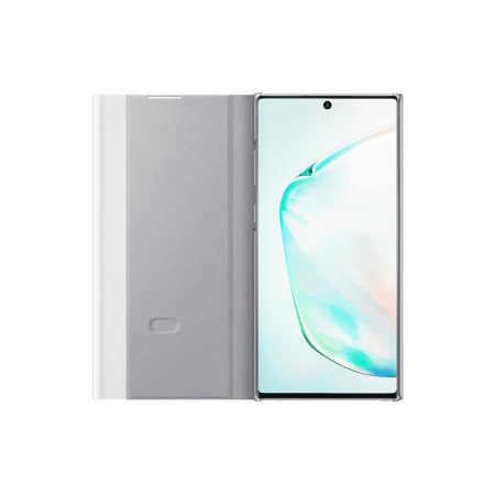 Official Samsung Galaxy Note 10 Plus 5G Clear View Case - Silver